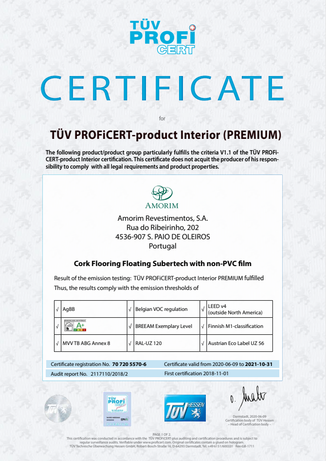 TÜV -PROFiCERT认证（实木影印系列）